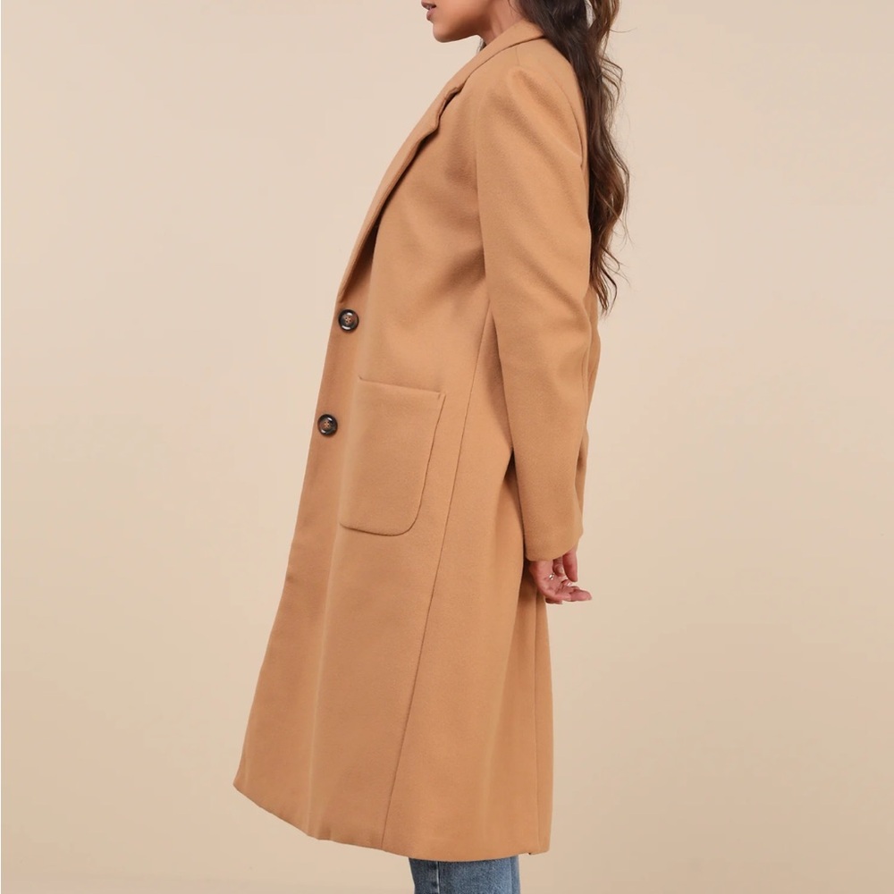 Lulus Style Squad Camel Coat - Picture 3 of 9